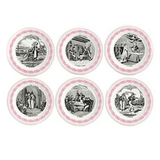 지앙 테마 쿠키접시, 1세트, 쿠키접시 6종, 웨딩로즈