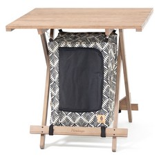 모닥 헤리티지 세베로스 원액션 캐비닛 캠핑 수납 접이식 테이블, 밀크브라운