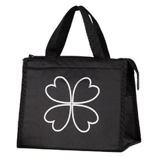 Allode 藝術午餐袋, 1個, NO.04 四葉草 黑色