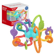 HUANGER 天日星嬰兒彩色軟搖鈴heanhe0190, 1個, 黃色等