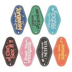 VENDICT 車用紙質芳香劑香氛掛片 週末包裝7件組, 多肉草莓 + 新車味 + 薰衣草 + 檀香 + 葡萄柚 + 百合 + 黑冰, 1套