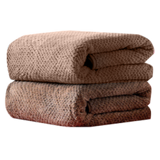 JUNBI 加厚大型沙灘浴巾 70 x 140 cm, 2個, 棕色