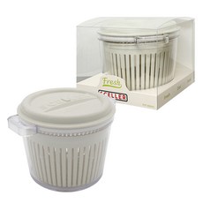 SCELLER SCELLER 富億堂 矽膠 不含BPA 保鮮食物罐 900ml, 1個, 米灰色