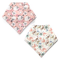 Dotomari 兒童超細纖維圍兜圍巾 2件組