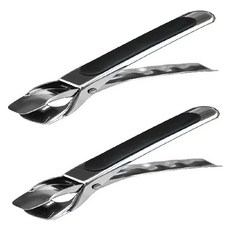 솔브리빙 주방용 다목적 돌솥 뚝배기 뜨거운거 잡는 냄비집게 블랙, 2개