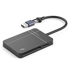 LAN Star SD卡 行車記錄器 智慧型手機 平板電腦 多功能記憶卡 CF卡 讀卡機, 1個, LS-UHS2SR, 黑色