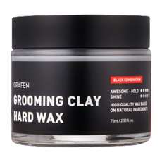 GRAFEN 12H 持久強力定型硬泥髮蠟 75ml, 1罐