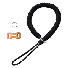 Ez2mk CB400 時尚相機手腕手帶 黑色, 1個, 單一商品