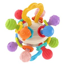 HUANGER Sky Sunstar 嬰兒軟感球搖鈴牙膠安撫奶嘴 heanhe0194, 1個