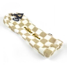 자마골프 포커페이스 우드 헤드 커버 4번, 베이지, 1개