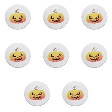 DaySoy 簡約乾淨萬聖節杯墊, 南瓜, 8個