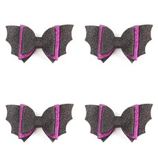 Daysoy 可愛萬聖節髮夾, 蝴蝶結蝙蝠, 4個