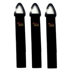 One Stop 電線整理魔鬼氈登山扣 黑色, 3個