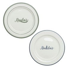 MAISON OBJET Lawrence London 圓形盤 2件組, 綠色 + 藍色, 1套