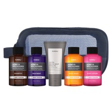 KUNDAL 昆黛爾 蜂蜜&澳洲堅果洗沐旅行5件組 嬰兒爽身粉香 B款, 1組