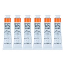 신한화구 전문가 수채화 튜브 물감 433 퍼머넌트 옐로 오렌지 6p, 12ml, 1색