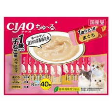 챠오츄르 챠오 이나바 고양이 키튼용 버라이어티 SC-90 40p, 참치, 560g, 1개