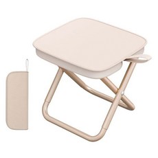 DM 초경량 캠핑용 다용도 야외 접이식 의자, 베이지, 1개