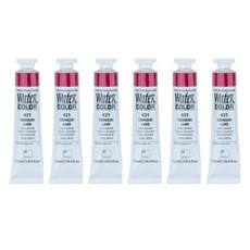 신한화구 전문가 수채화 튜브 물감 421 크림슨 레이크 6p, 12ml, 1색