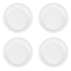 Love 優質骨瓷陶瓷圓盤 20.5 x 3 cm, 白色, 單品, 4個