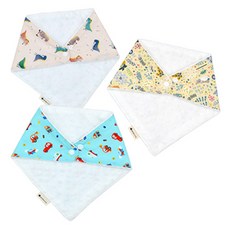 兒童三角雪圍脖圍巾3件套