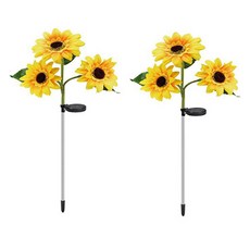 KEYMING 向日葵戶外庭園燈 3頭 2入, 混合色