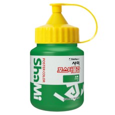 샤미 신한화구 포스터 컬러 물감 Bottle 64 짙은 초록, 250ml, 1색