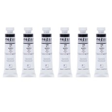 신한화구 전문가 한국화 물감 348 흑 2 6p, 20ml, 1색