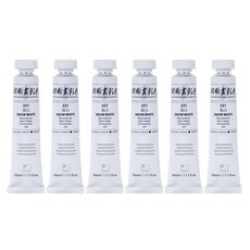 신한화구 전문가 한국화 물감 331 설백 6p, 20ml, 1색