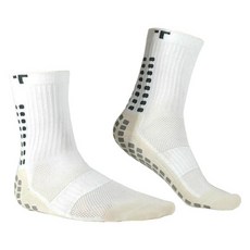 Trusox 中筒緩震運動防滑襪 3.0, 白色, 1套