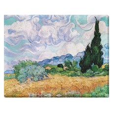 아트마트 빈센트 반 고흐 Wheat field with cypresses 캔버스액자