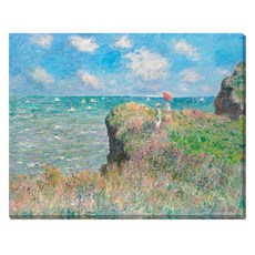 Artmart 克勞德·莫內 普維爾懸崖漫步 1882 帆布畫框