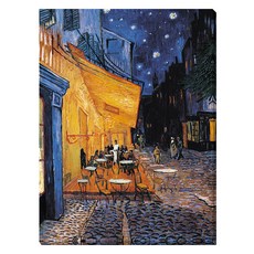Artmart 文森·梵谷 夜晚的露天咖啡座 帆布畫框