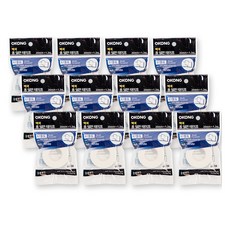 OKONG PE 泡棉雙面膠帶 20mm x 1.2m, 白色, 12個