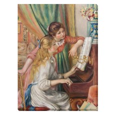 아트마트 피에르 오귀스트 르누아르 Two girls at the piano 캔버스액자