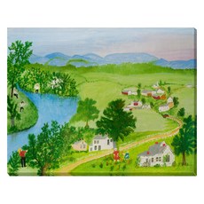 아트마트 그랜마 모지스 River 캔버스액자