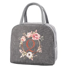 알로데 플라워 이니셜 패턴 아이스박스 22 x 18.5 x 11.5 cm, NO 17 Q, 5L