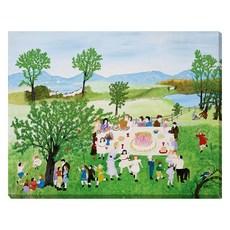 Artmart 摩西奶奶生日蛋糕帆布畫框