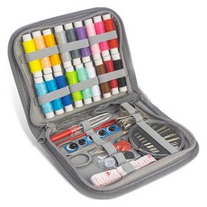 MaDaKkuMi 攜帶式縫紉工具組 針線盒 86件組, 06 F 灰色(針線盒), 1套