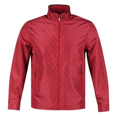 JEAN PIERRE Jean-Pierre 男款奢華高爾夫羅紋領口設計全拉鍊圖案夾克 JP4A804