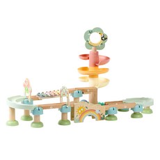 TOOKY TOY 拓客 原木滾珠軌道塔 744 43p, 1個, 混合色