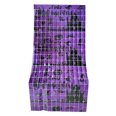 正月市集 萬聖節派對門簾 1 x 2 m, 1個, 紫色
