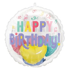anagram Insider Balloon 生日粉彩亮片氣球, 1個, 混合色