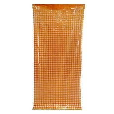 正月市集 方形感恩節派對窗簾 1 x 2 m, 1個, 橘色