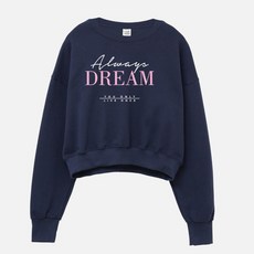 에어플레인 드림 크롭 맨투맨 긴소매 티셔츠