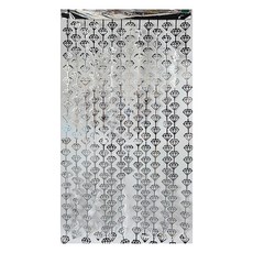 正月市集 鑽石派對掛簾 1 x 2 m, 1個, 銀色