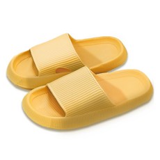 글랑앤 층간소음 슬리퍼 실내화 거실화, 옐로우, 1개