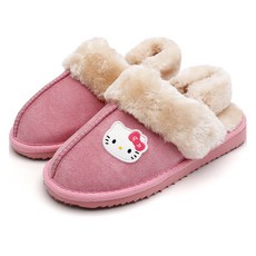 산리오 여아용 CH 헬로키티 스웨이드 슬리퍼