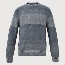 트레몰로 남성용 투톤 믹스 라운드 니트 BR4F85