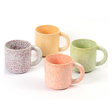 Paul Marken Terra 馬克杯 360ml x 4件組, 1套, 亮丁香紫 + 蜜黃色 + 海星橘 + 霓虹綠